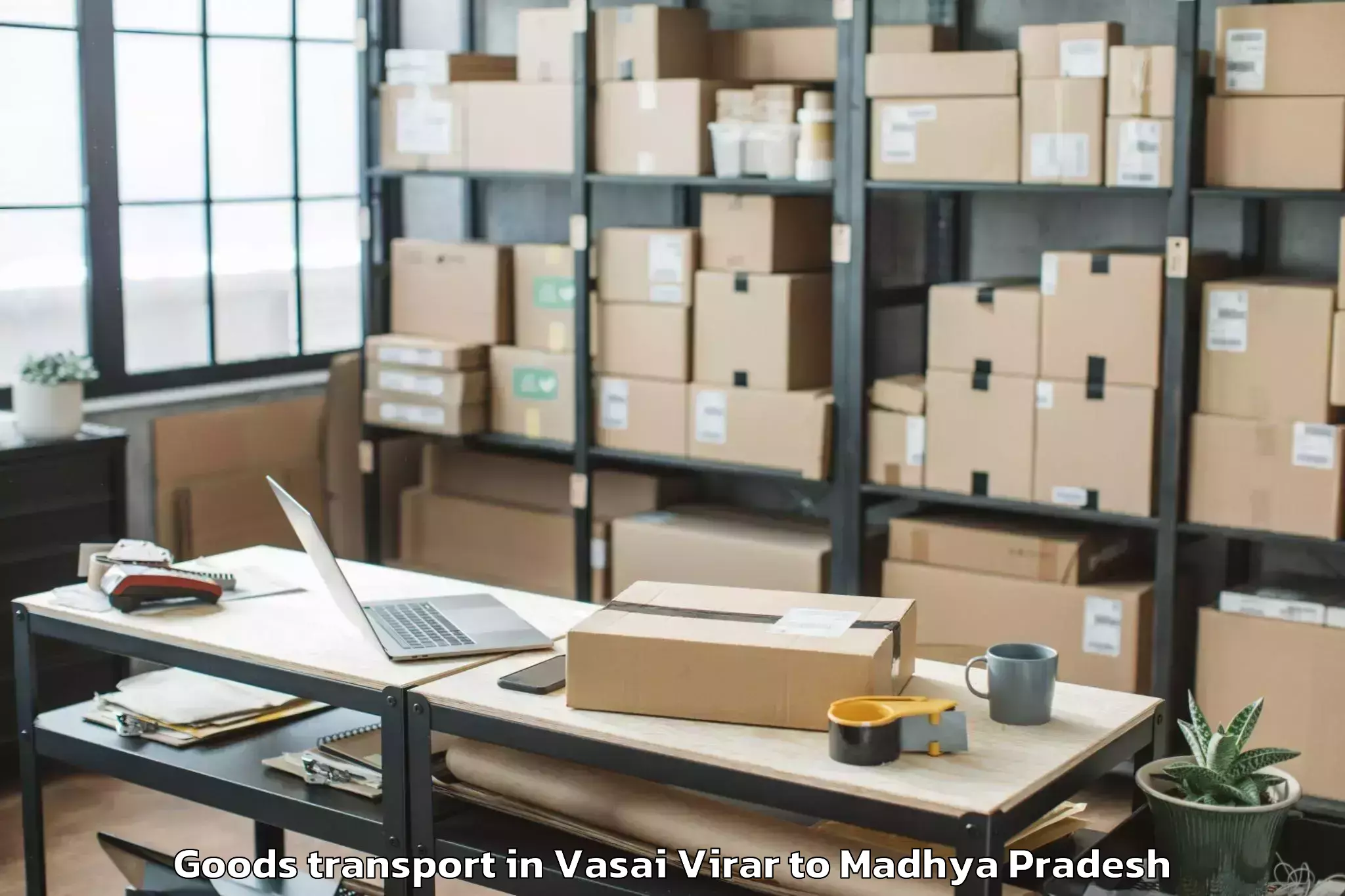 Reliable Vasai Virar to Indore Goods Transport